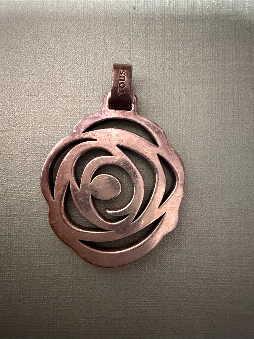 TOUS Rose Motif Pendant silver 925